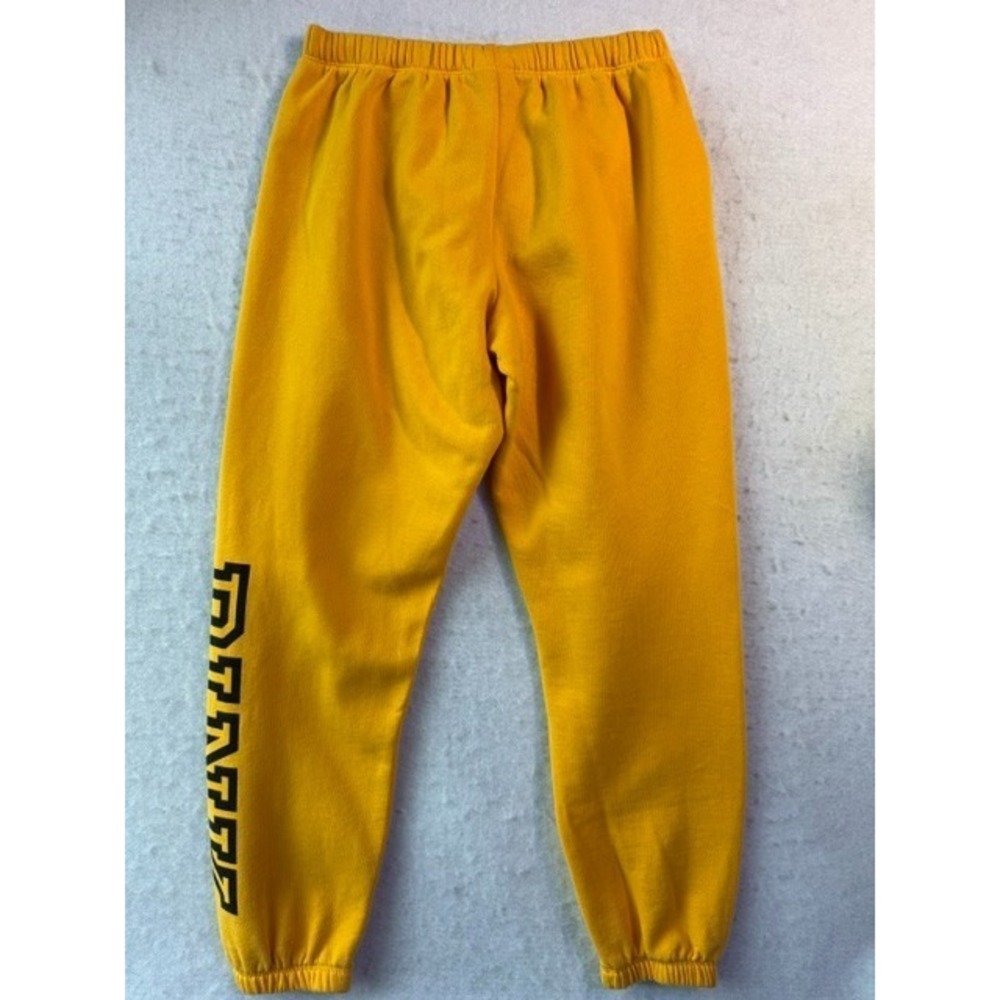Victoria's Secret‎ PINK Mustard Yellow Fleece Jogger Sweatpants Womens Medium - Picture 3 of 7
